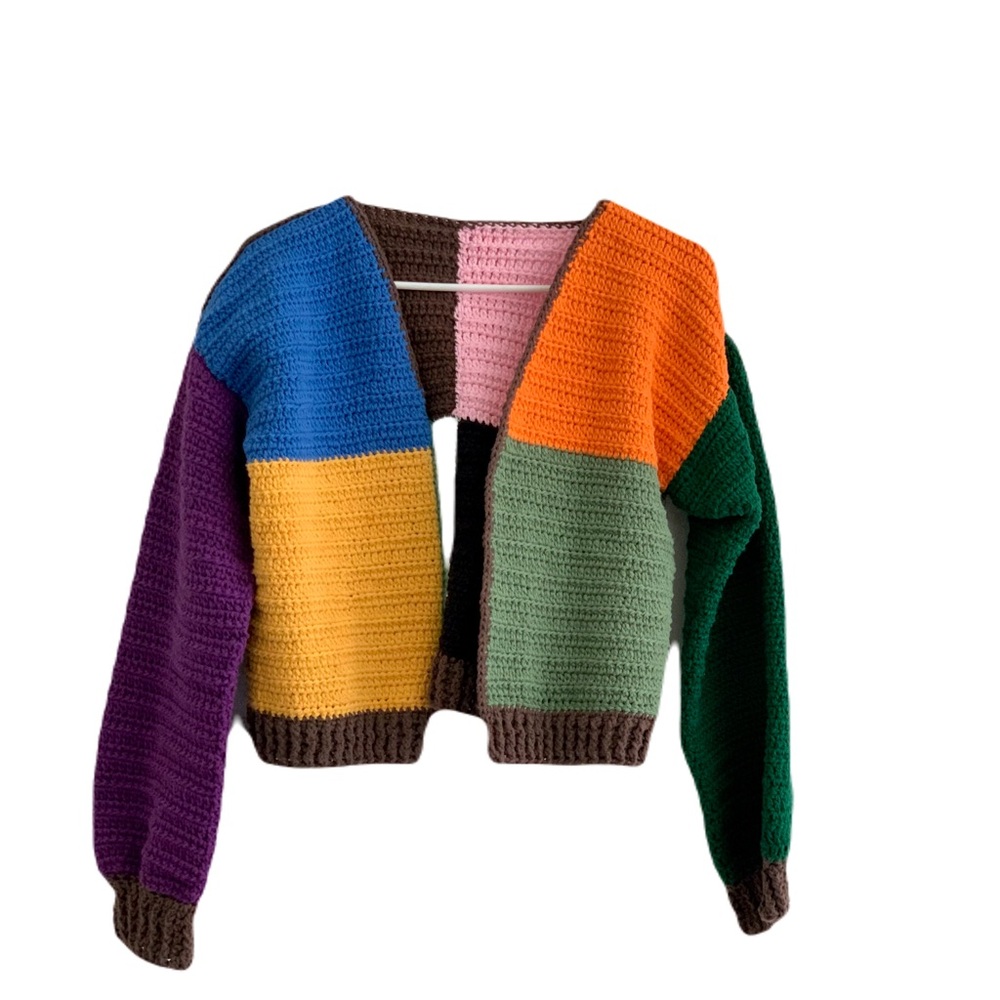 Crochet Sweater Handmade Small